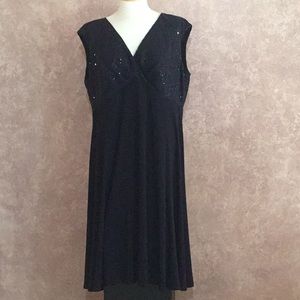 Navy blue dressy dress! Perfect wedding guest.18W.